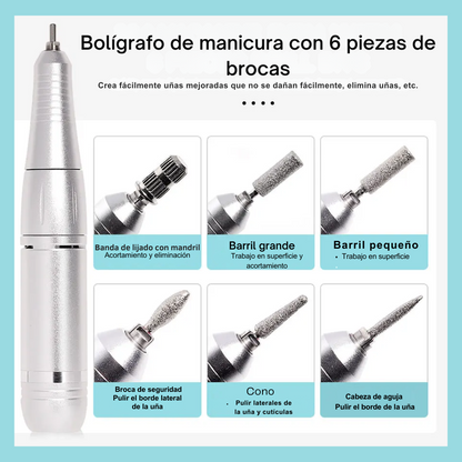 Drill de Uñas Profesional 45000RPM Recargable